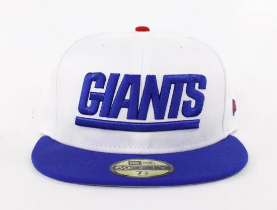 New York Giants 59Fifty New Era Fitted Hat (Air Jordan True Blue 3 Blue Red White)
