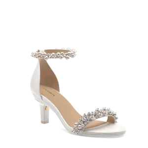 The Pashionista - White Satin Pearl   Stiletto Heel Kit 3 White