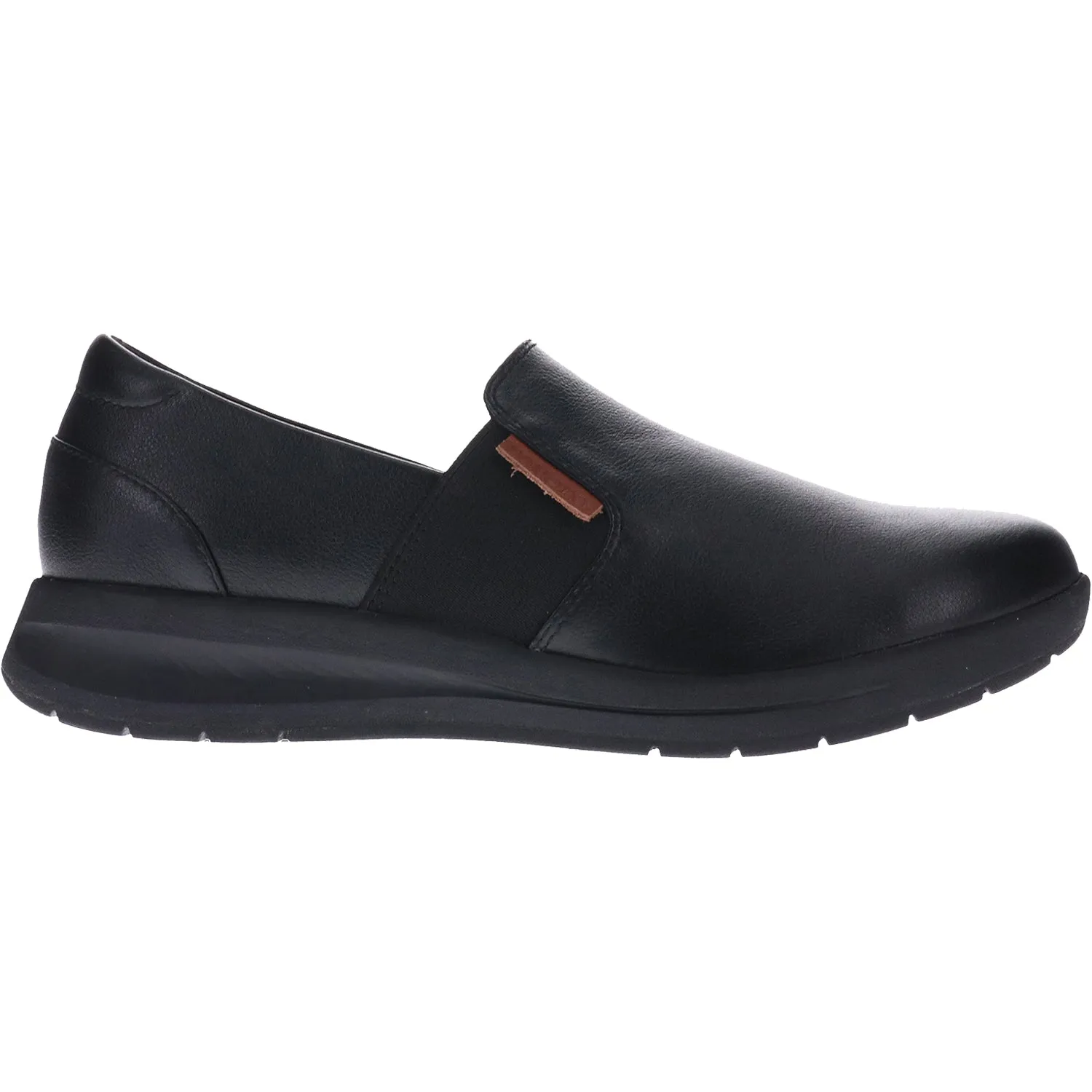 Women's Revere Panama Black Leather